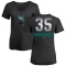 Women's Teoscar Hernandez Midnight Mascot V-Neck T-Shirt - Black