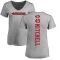 Women's Terrance Mitchell Backer V-Neck T-Shirt - Ash