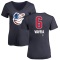 Women's Terrin Vavra Name and Number Banner Wave V-Neck T-Shirt - Navy
