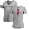 Women's Terron Ward Backer V-Neck T-Shirt - Ash