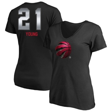 Women's Thaddeus Young Midnight Mascot T-Shirt - Black