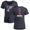 Women's Thomas Greiss Name and Number Banner Wave V-Neck T-Shirt - Navy