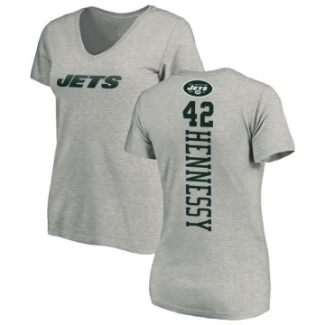 Women's Thomas Hennessy Backer V-Neck T-Shirt - Ash