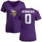 Women's Thomas Hennigan Name & Number Slim Fit T-Shirt - Purple