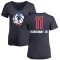 Women's Tim Hardaway Jr. Name and Number Banner Wave V-Neck T-Shirt - Navy
