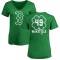 Women's Tim Wakefield Dubliner Name & Number V-Neck T-ShirtKelly - Green