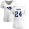 Women's Timarcus Davis Name & Number Slim Fit T-Shirt - White