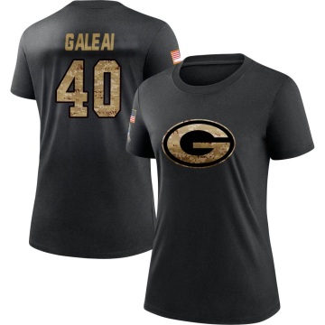 Women's Tipa Galeai 2020 Salute To Service Performance T-Shirt - Black