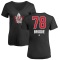 Women's TJ Brodie Name and Number Banner Wave V-Neck T-Shirt - Black