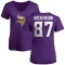Women's T.J. Hockenson Name & Number Slim Fit T-Shirt - Purple