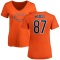 Women's Tom Waddle Name & Number Slim Fit T-Shirt - Orange
