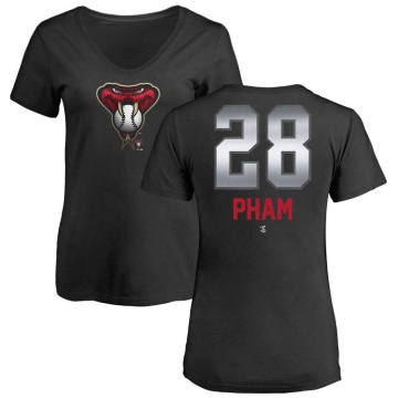Women's Tommy Pham Midnight Mascot V-Neck T-Shirt - Black