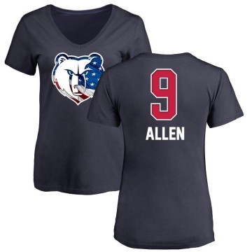 Women's Tony Allen Name and Number Banner Wave V-Neck T-Shirt - Navy