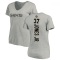 Women's Tony Jones Jr. Backer V-Neck T-Shirt - Ash