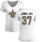 Women's Tony Jones Jr. Name & Number Slim Fit T-Shirt - White