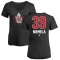 Women's Topi Niemela Name and Number Banner Wave V-Neck T-Shirt - Black