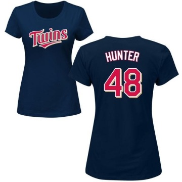 Women's Torii Hunter Name & Number T-Shirt - Navy