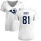 Women's Torry Holt Name & Number Slim Fit T-Shirt - White