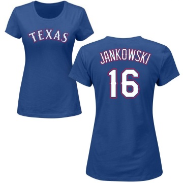 Women's Travis Jankowski Name & Number T-Shirt - Royal