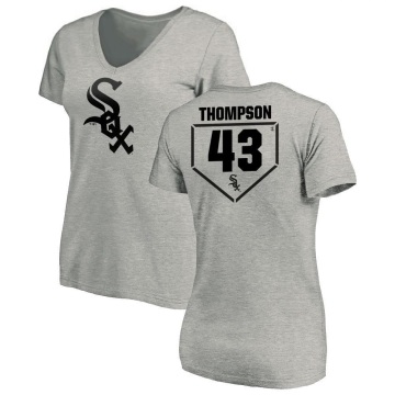 Women's Trayce Thompson RBI Slim Fit V-Neck T-Shirt - Heathered Gray