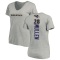 Women's Trayvon Mullen Backer V-Neck T-Shirt - Ash