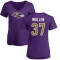 Women's Trayvon Mullen Name & Number Slim Fit T-Shirt - Purple