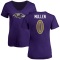 Women's Trayvon Mullen Name & Number V-Neck T-Shirt - Purple