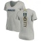 Women's Tre' McKitty Name & Number Slim Fit V-Neck T-ShirtHeather - Gray