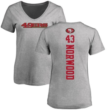 Women's Tre Norwood Backer V-Neck T-Shirt - Ash