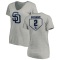 Women's Trent Grisham RBI Slim Fit V-Neck T-Shirt - Heathered Gray