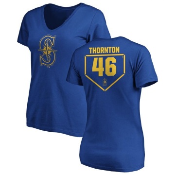 Women's Trent Thornton RBI Slim Fit V-Neck T-Shirt - Royal