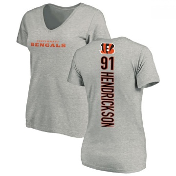 Women's Trey Hendrickson Backer V-Neck T-Shirt - Ash