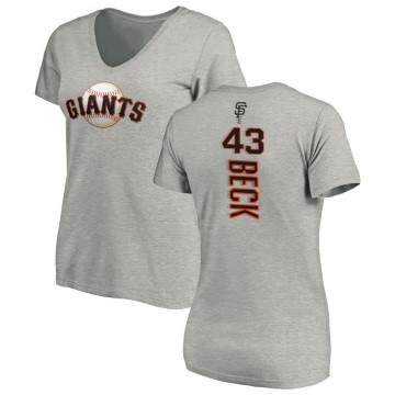 Women's Tristan Beck Backer Slim Fit T-Shirt - Ash