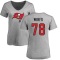 Women's Tristan Wirfs Name & Number Slim Fit T-Shirt - Ash