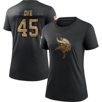 Women's Troy Dye 2020 Salute To Service Performance T-Shirt - Black