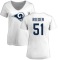 Women's Troy Reeder Name & Number Slim Fit T-Shirt - White