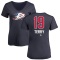 Women's Troy Terry Name and Number Banner Wave V-Neck T-Shirt - Navy
