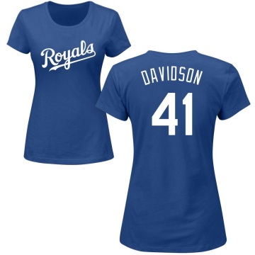 Women's Tucker Davidson Name & Number T-Shirt - Royal
