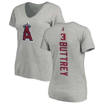 Women's Ty Buttrey Backer Slim Fit T-Shirt - Ash