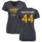 Women's Tyler Baker-Williams Distressed Name & Number Slim Fit V-Neck T-Shirt - Navy