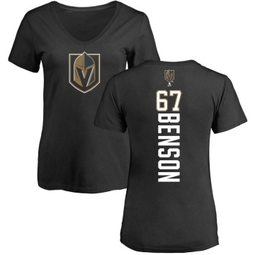 Women's Tyler Benson Backer Slim Fit V-Neck T-Shirt - Black