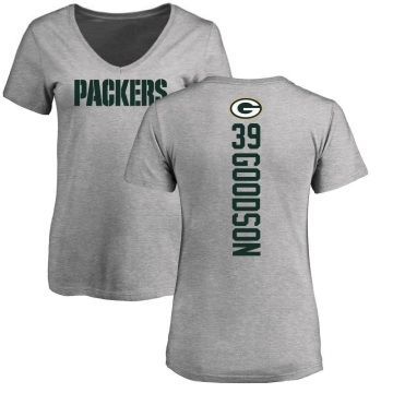 Women's Tyler Goodson Backer V-Neck T-Shirt - Ash