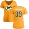 Women's Tyler Goodson Name & Number Slim Fit T-Shirt - Gold