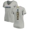 Women's Tyler Hoosman Name & Number Slim Fit V-Neck T-ShirtHeather - Gray