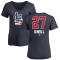 Women's Tyler O'Neill Name and Number Banner Wave V-Neck T-Shirt - Navy
