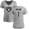 Women's Tyree Wilson Name & Number Slim Fit T-Shirt - Ash