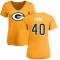 Women's Tyrell Ford Name & Number Slim Fit T-Shirt - Gold