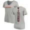 Women's Tyrique Stevenson Backer V-Neck T-Shirt - Ash