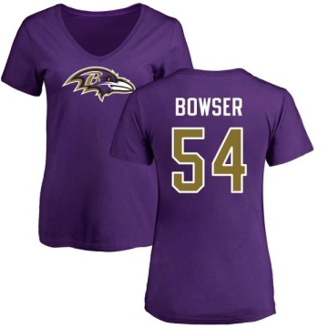 Women's Tyus Bowser Name & Number Slim Fit T-Shirt - Purple
