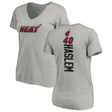 Women's Udonis Haslem Backer T-Shirt - Ash